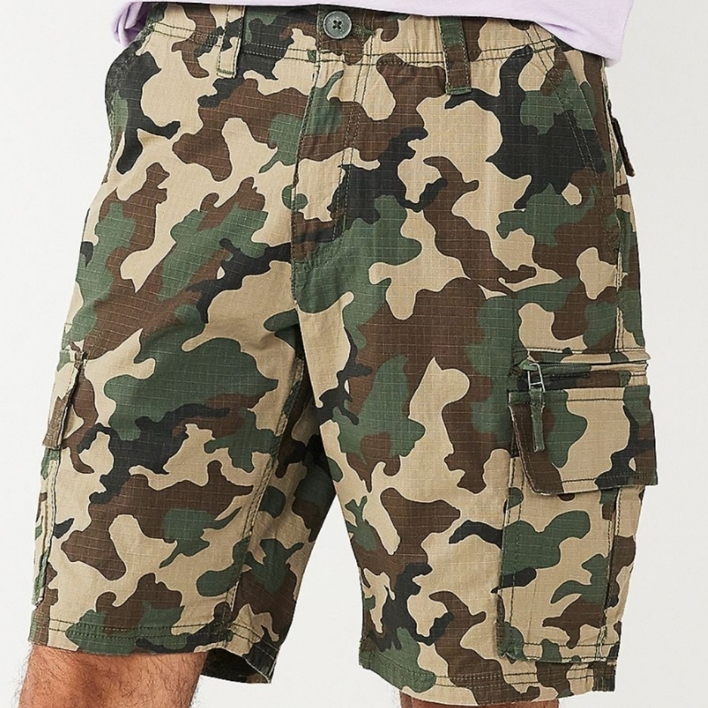 sonoma mens ripstop camo cargo shorts new